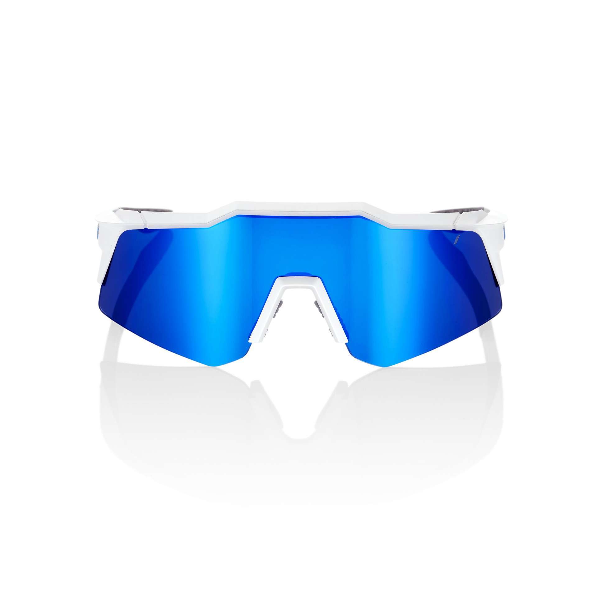 Tweedekans 100% Speedcraft XS Sport Zonnebril Mat Wit met Blue Multilayer Mirror