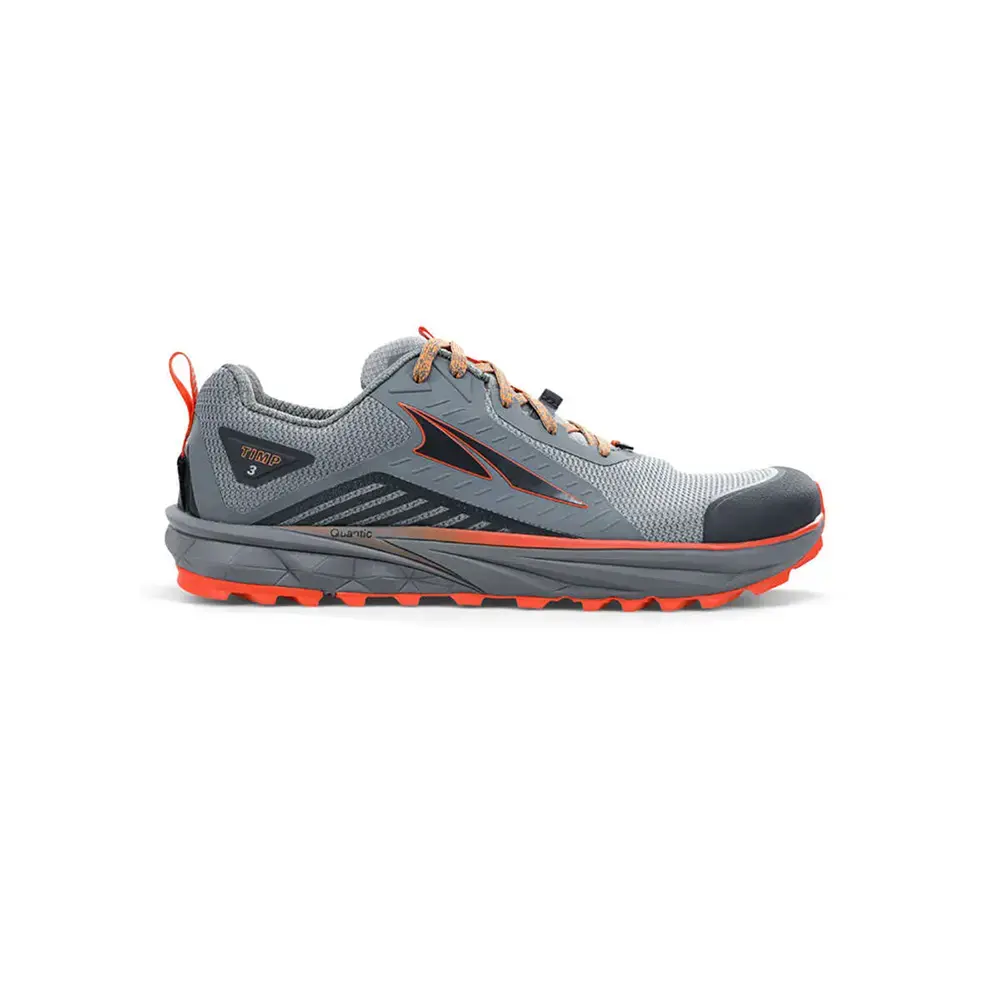 Tweedekans Altra Timp 3 Trail Hardloopschoenen Grijs/Oranje Heren Maat 42