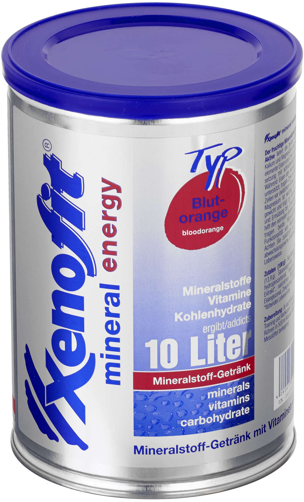 Xenofit Mineral Energy Drank Bloedsinaasappel Pot 720g