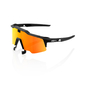 100% SpeedCraft Air Sport Zonnebril Zwart met HiPER Rood Multilayer Mirror 