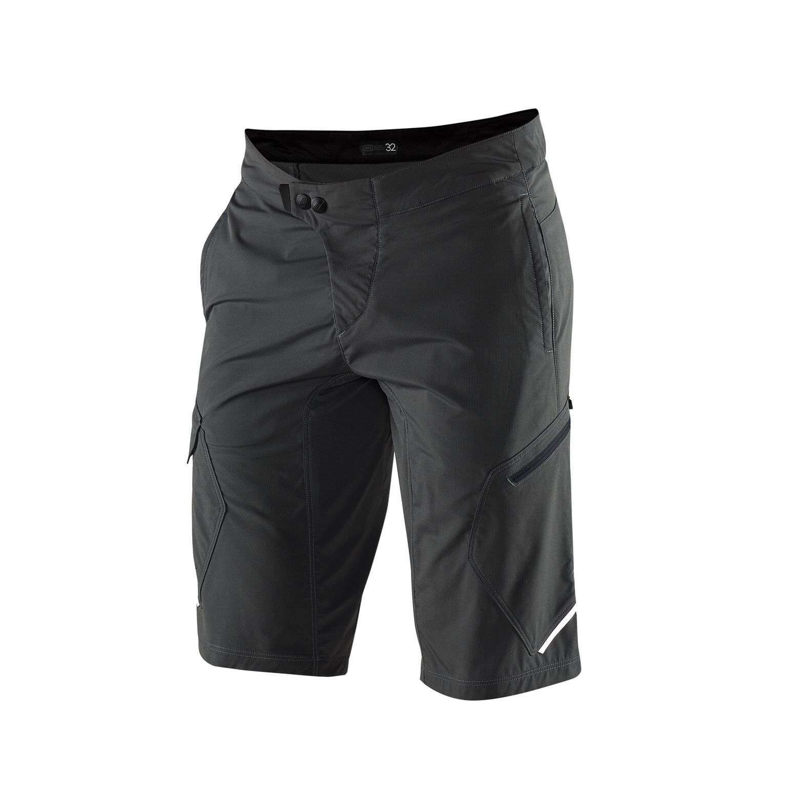 100 Ridecamp MTB Fietsbroek Kort Grijs Heren koop je bij Futurumshop