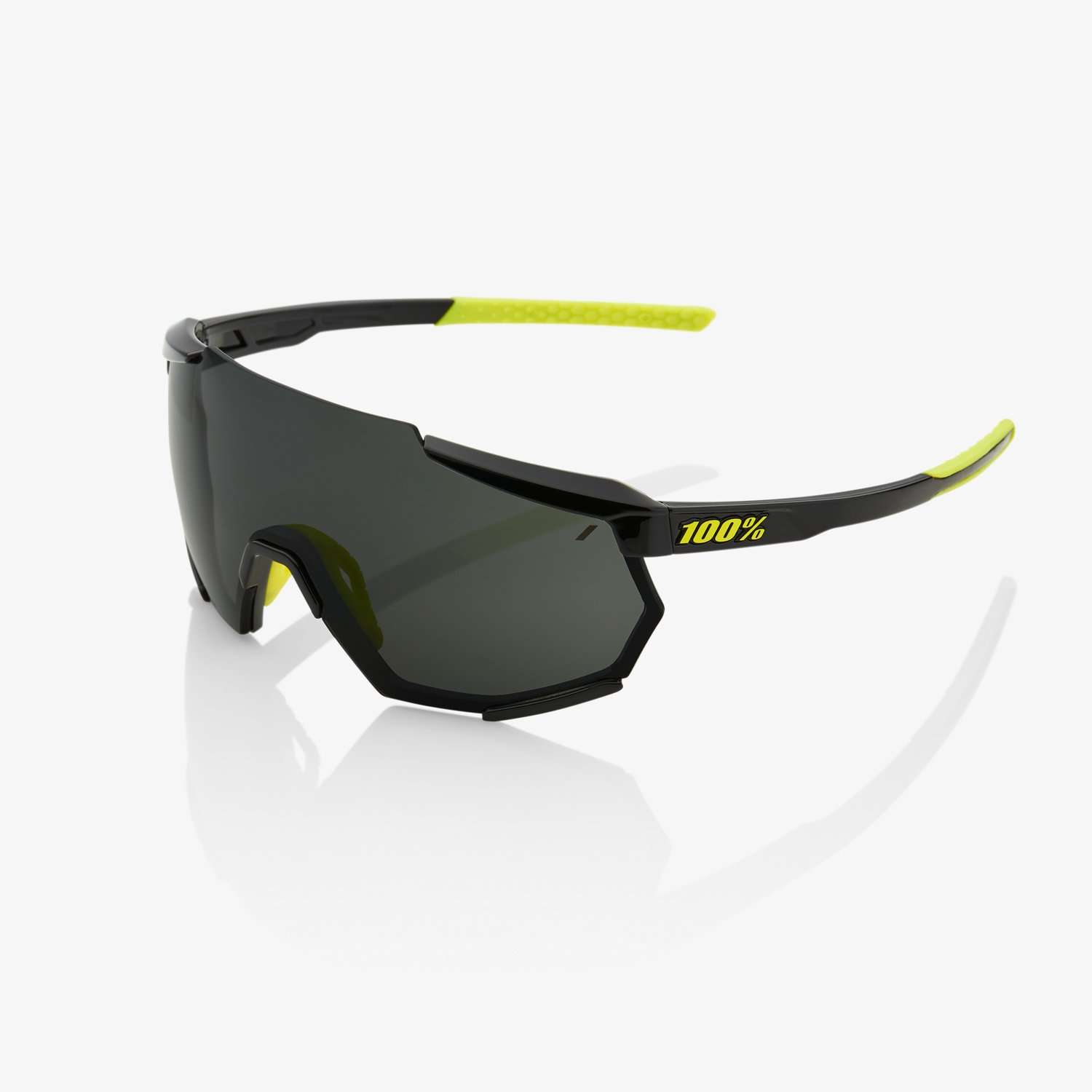 100% Racetrap Sport Zonnebril Zwart met Smoke Lens