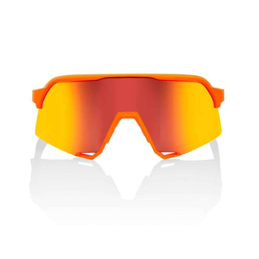 100% S3 Sport Zonnebril Soft Tact Neon Oranje met HiPER Red Multilayer Mirr