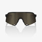100% S3 Sport Zonnebril Zwart met Soft Gold Mirror Lens