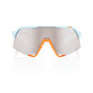 100% S3 Sport Zonnebril Lichtblauw/Oranje met HiPER Silver Mirror Lens