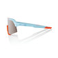 100% S3 Sport Zonnebril Lichtblauw/Oranje met HiPER Silver Mirror Lens