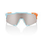 100% Speedcraft Sport Zonnebril Lichtblauw/Oranje met HiPER Silver Mirror L