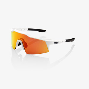 100% Speedcraft SL Sport Zonnebril Wit met HiPER Red Multilayer Mirror Lens