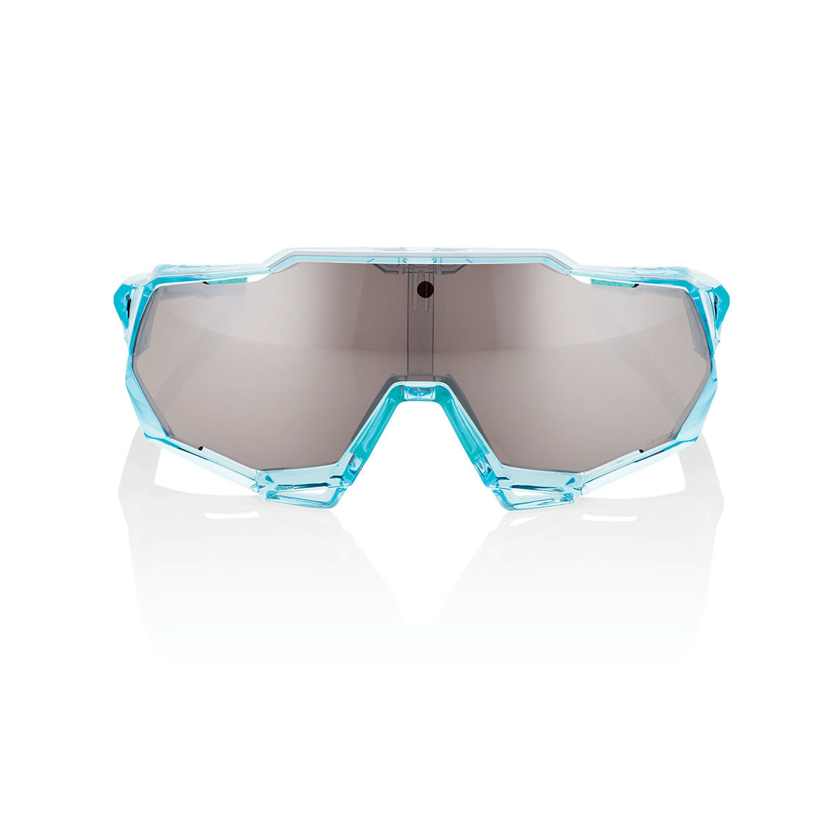 100% Speedtrap Sport Zonnebril Mint Blauw met HiPER Silver Mirror Lens