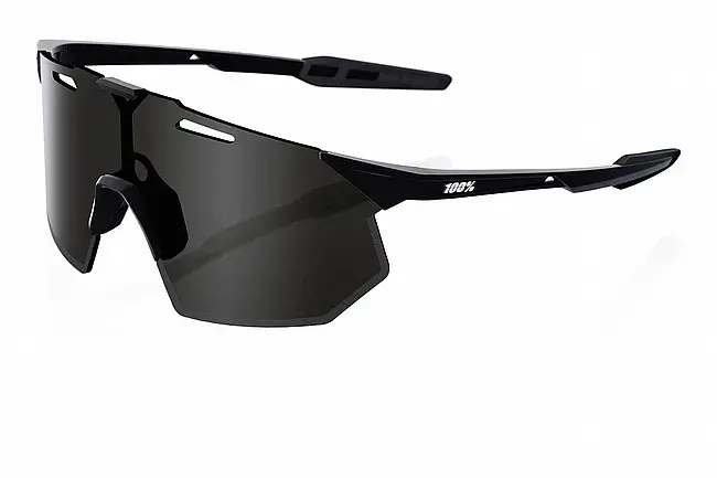 100% Hypercraft SQ Sport Zonnebril Mat Zwart met Smoke Lens