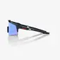 100% Speedcraft SL Sport Zonnebril Zwart met HiPER Blue Multilayer Mirror