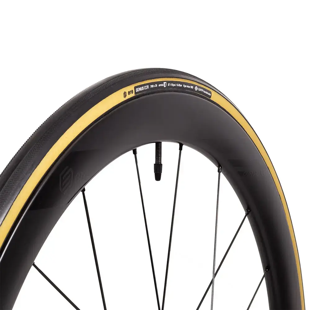 Ere Research Genus CCR Clincher ProRoad Racefiets Band Zwart/Skinwall
