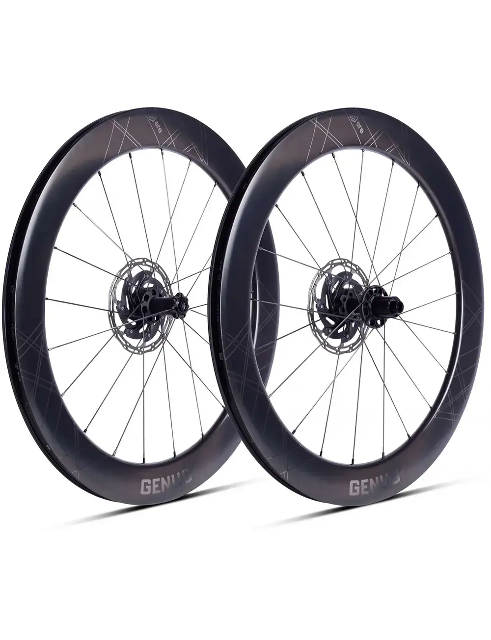 Ere Research Genus II AE65 Carbon Disc Race Wielset Zwart