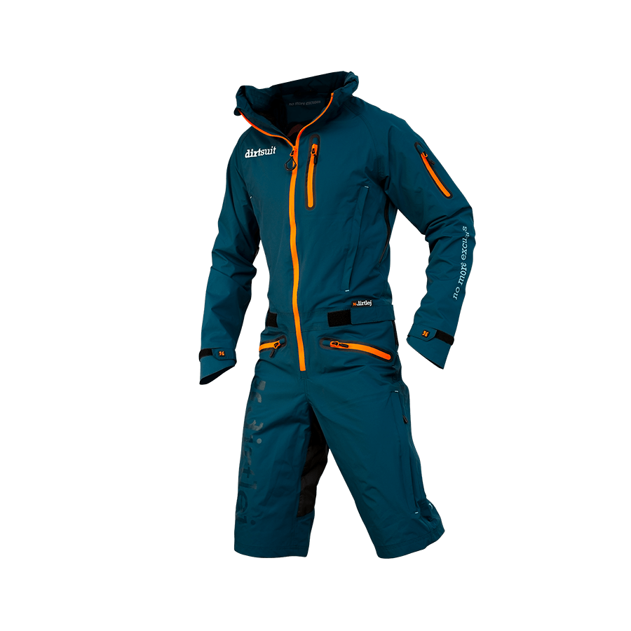 Blauw regenpak met zwarte regenbroek van Mac in a Sac