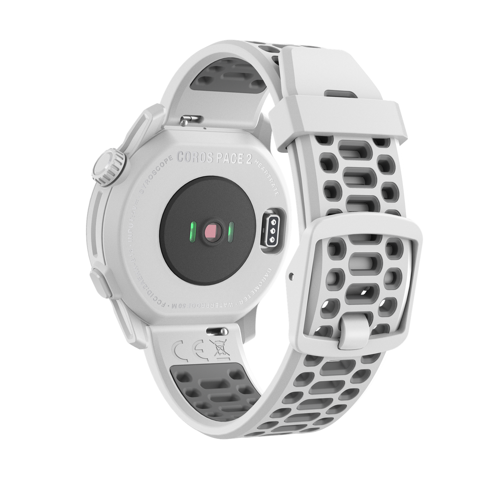 Coros Pace 2 GPS Sporthorloge Wit met Siliconen Band
