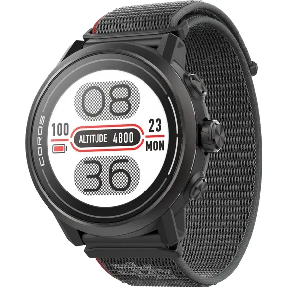 Coros APEX 2 Premium GPS Sporthorloge Zwart