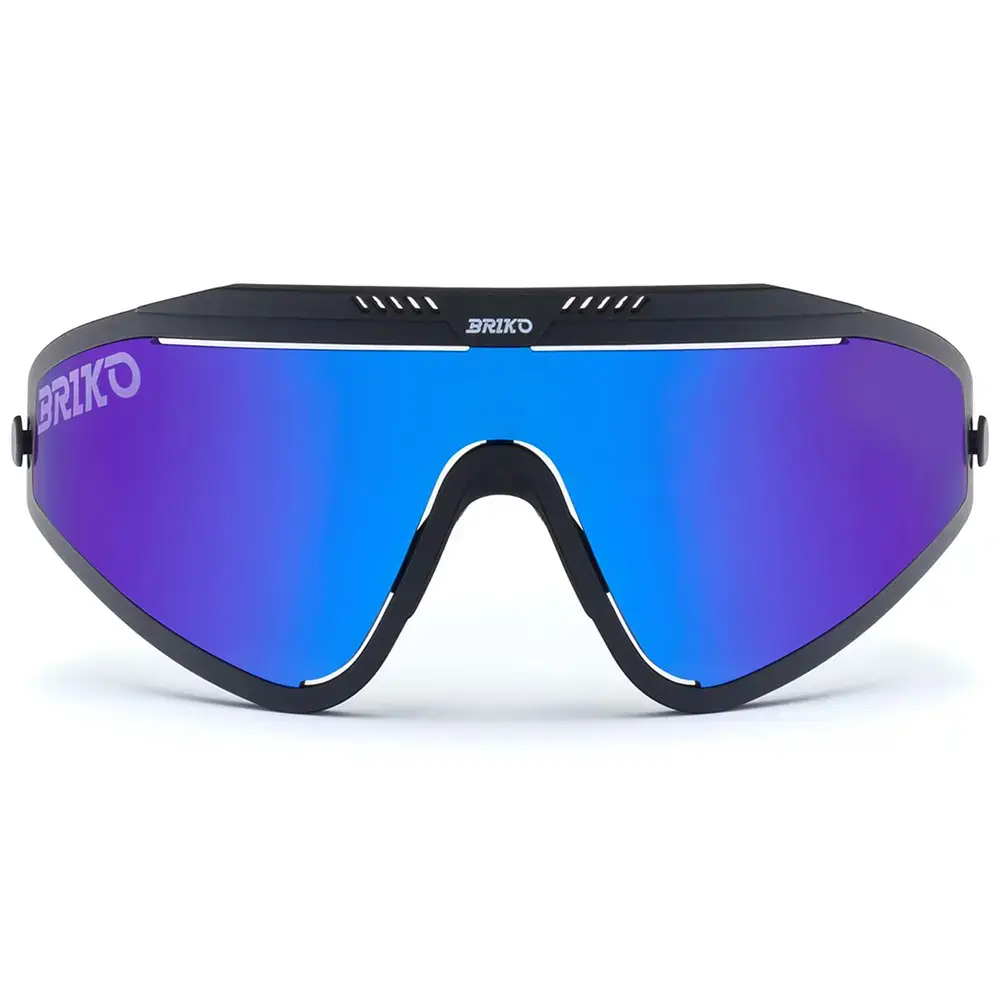 Briko Detector Sport Zonnebril Zwart met Blauwe lens