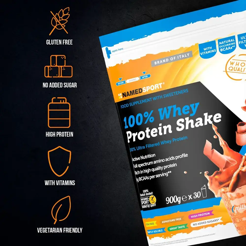 Namedsport 100% Whey Protein Shake Melkchocolade 900 gram