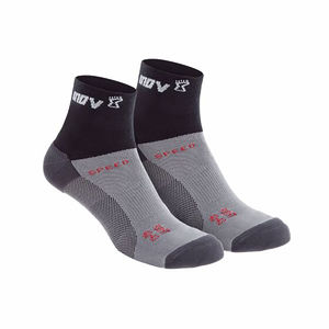 Inov-8 Speed Sock Mid 2 Paar Zwart/Grijs