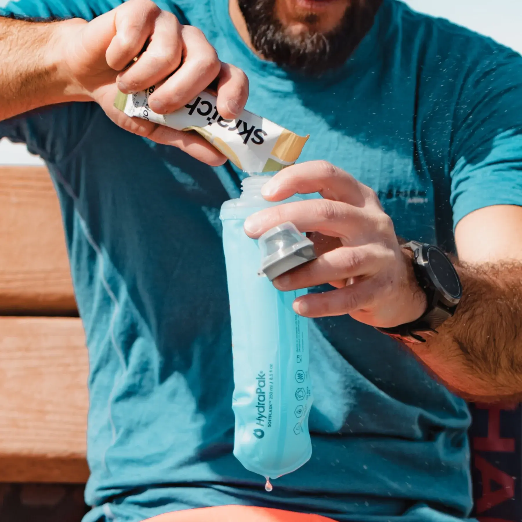 Gobelet pliable HydraPak SpeedCup 150 ml TPU léger set de 2 Bleu Malibu