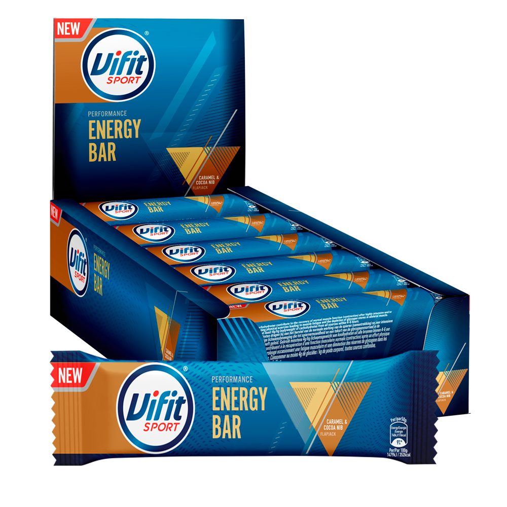 Vifit Sport Energie Reep Caramel/Cacao 12x50 gram