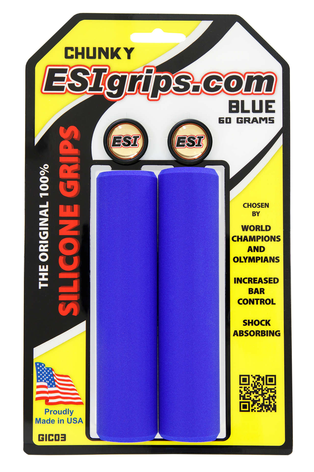 ESI Grips MTB Chunky 32mm Handvat Blauw