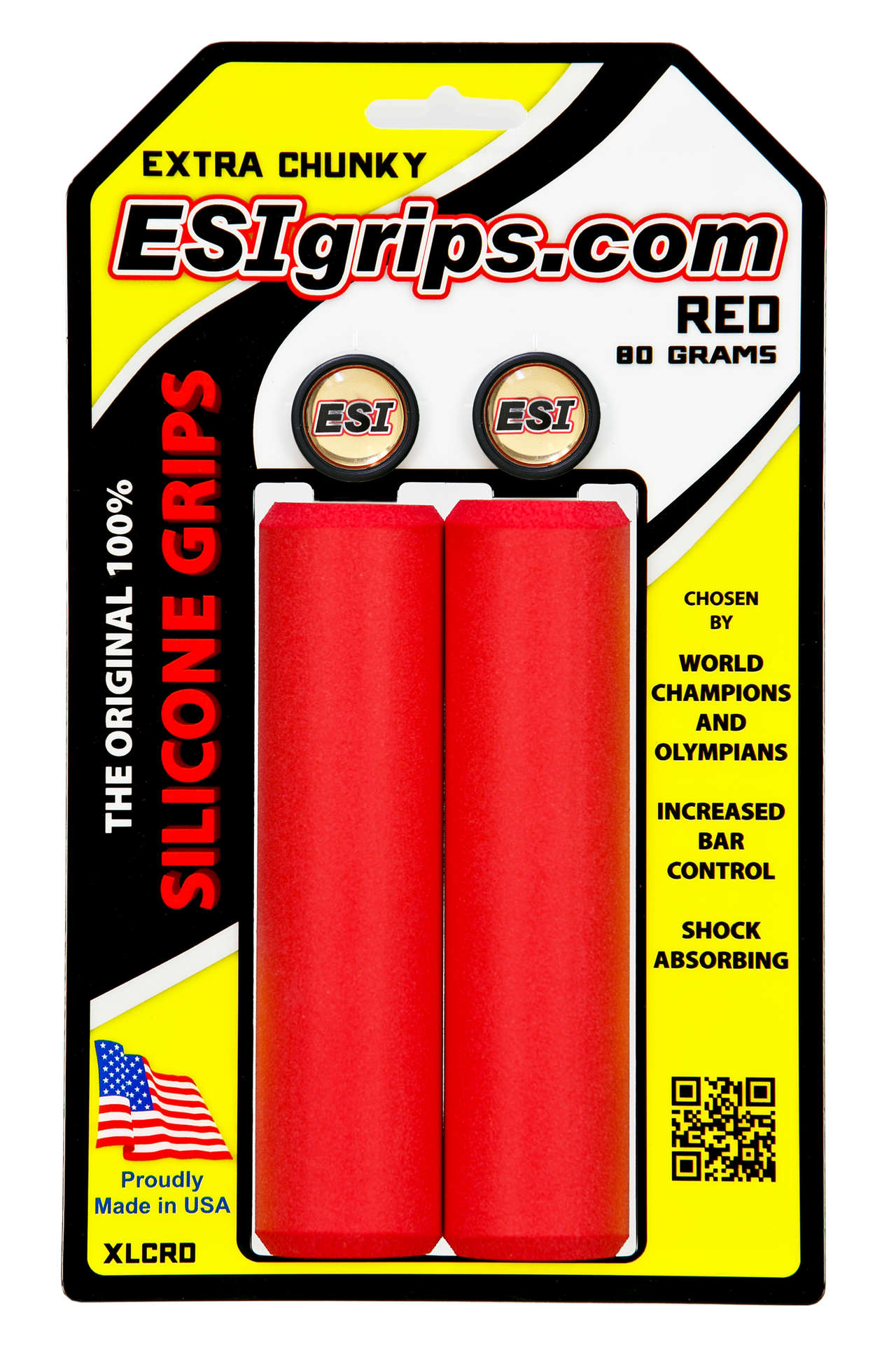 ESI Grips Extra Chunky 34mm Handvat Rood