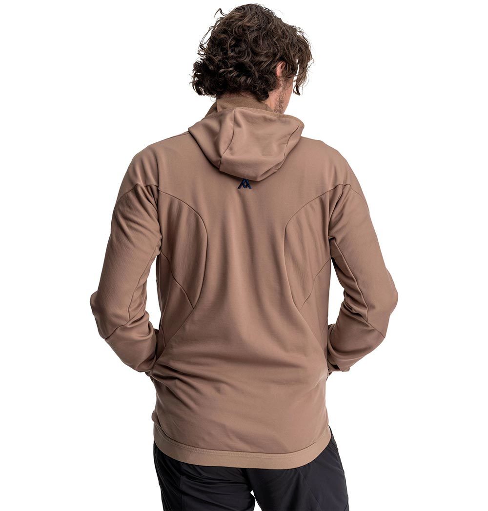 7mesh Callaghan Merino Hoody Fietsshirt Lange Mouwen Bruin Heren