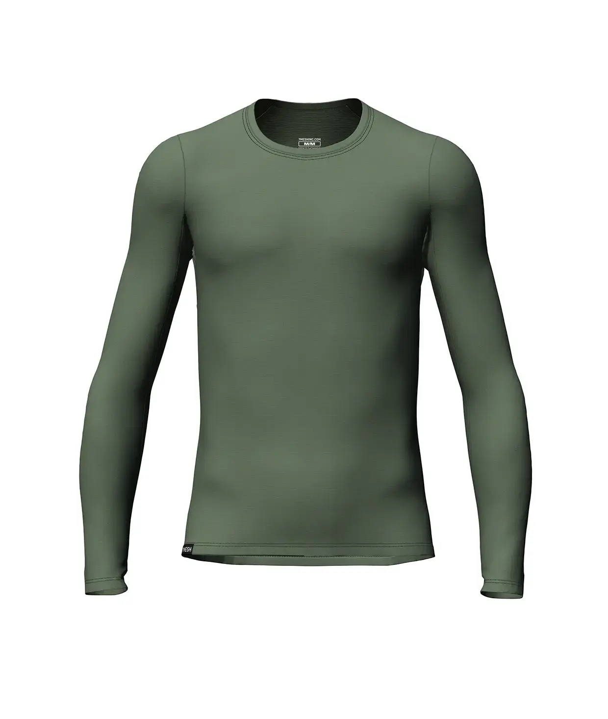 7mesh Ashlu Merino Thermoshirt Lange Mouwen Groen Heren