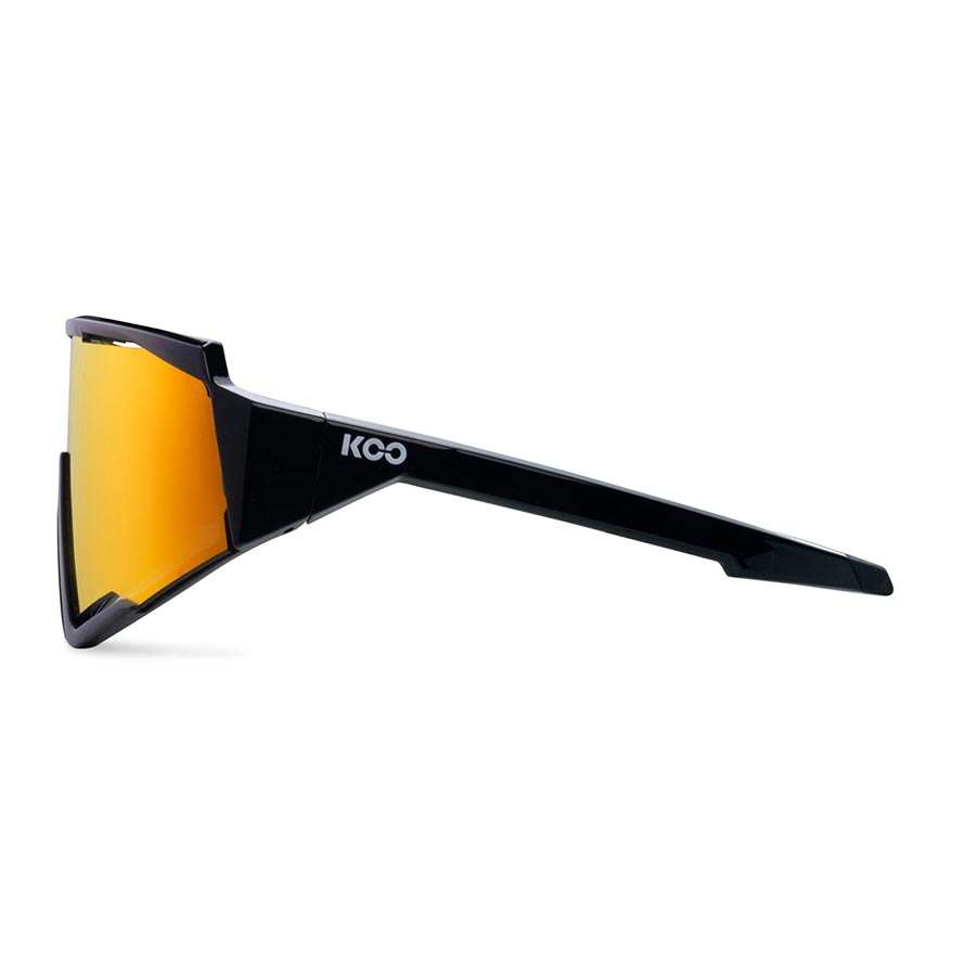 KOO SPECTRO Sport Zonnebril Zwart met Red Mirror Lens