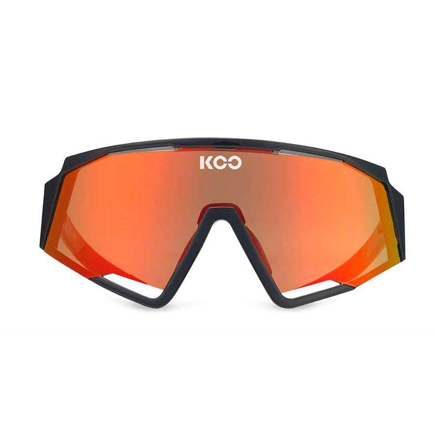 KOO SPECTRO Sport Zonnebril Zwart met Red Mirror Lens