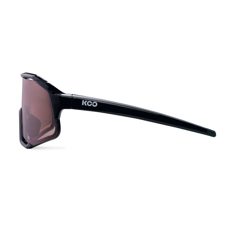KOO DEMOS Sport Zonnebril Zwart/Roze met Pink Lens