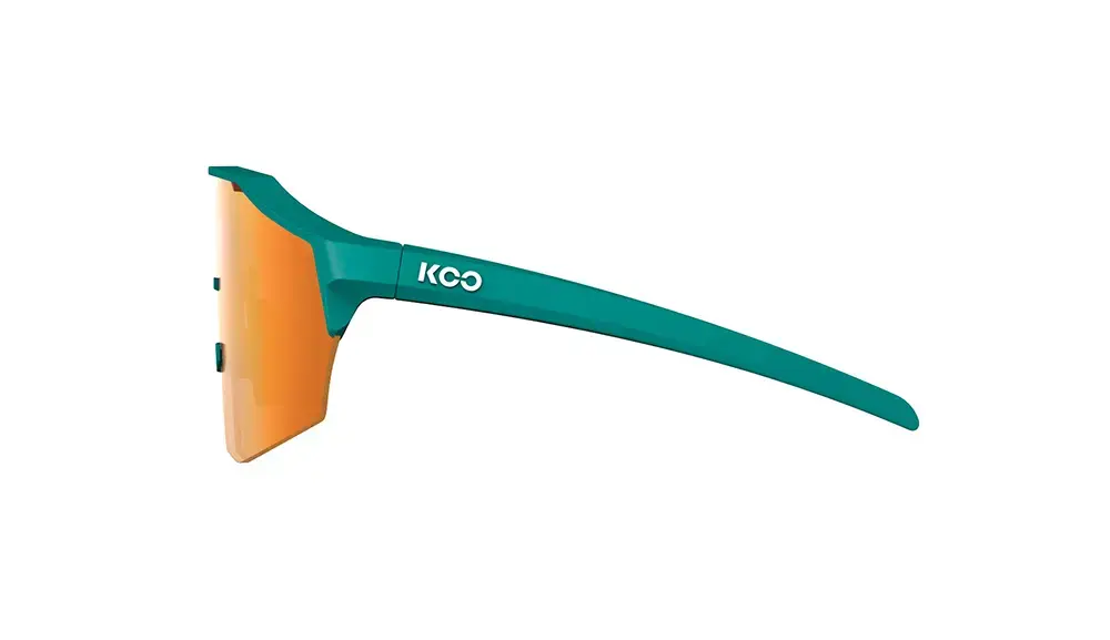 KOO ALIBI Sport Zonnebril Mat Groen met Orange Mirror Lens