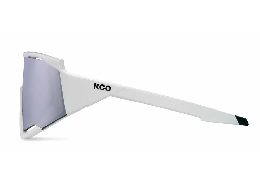 KOO SPECTRO Sport Zonnebril Wit met Super Silver Mirror Lens