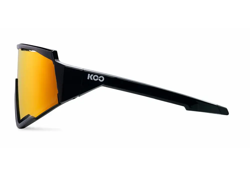 KOO SPECTRO Sport Zonnebril Mat Zwart met Green Mirror Lens