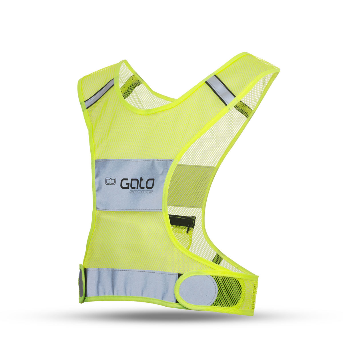 Gato X Vest Safer Sport Reflective Neon Geel