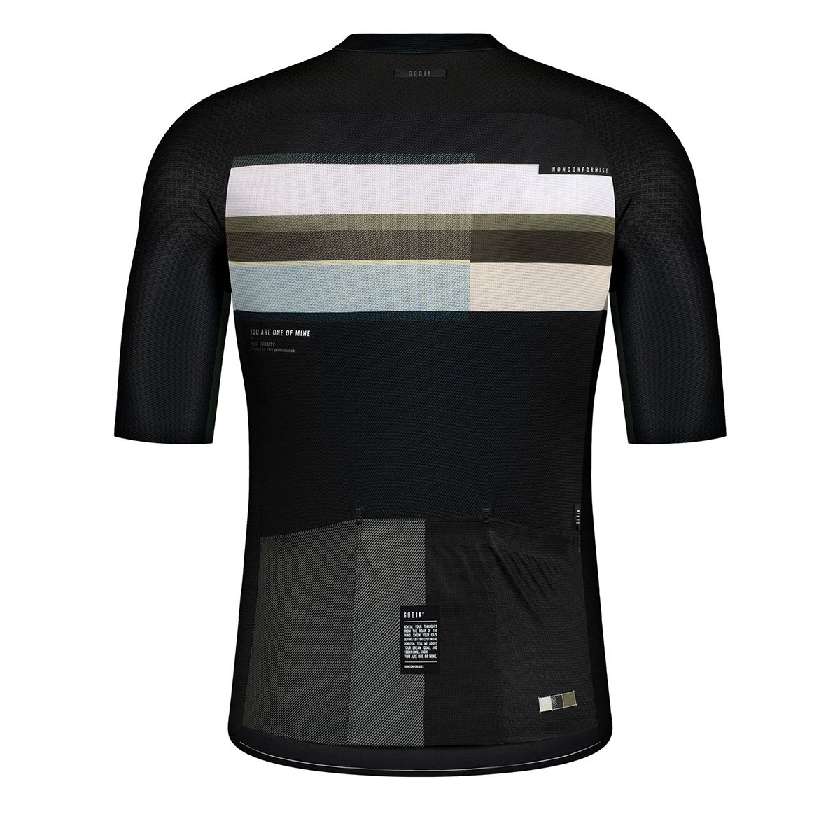 Gobik Infinity Fietsshirt Korte Mouwen Zwart/Wit