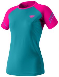 Dynafit Alpine Pro Hardloopshirt Korte Mouwen Blauw/Roze Dames