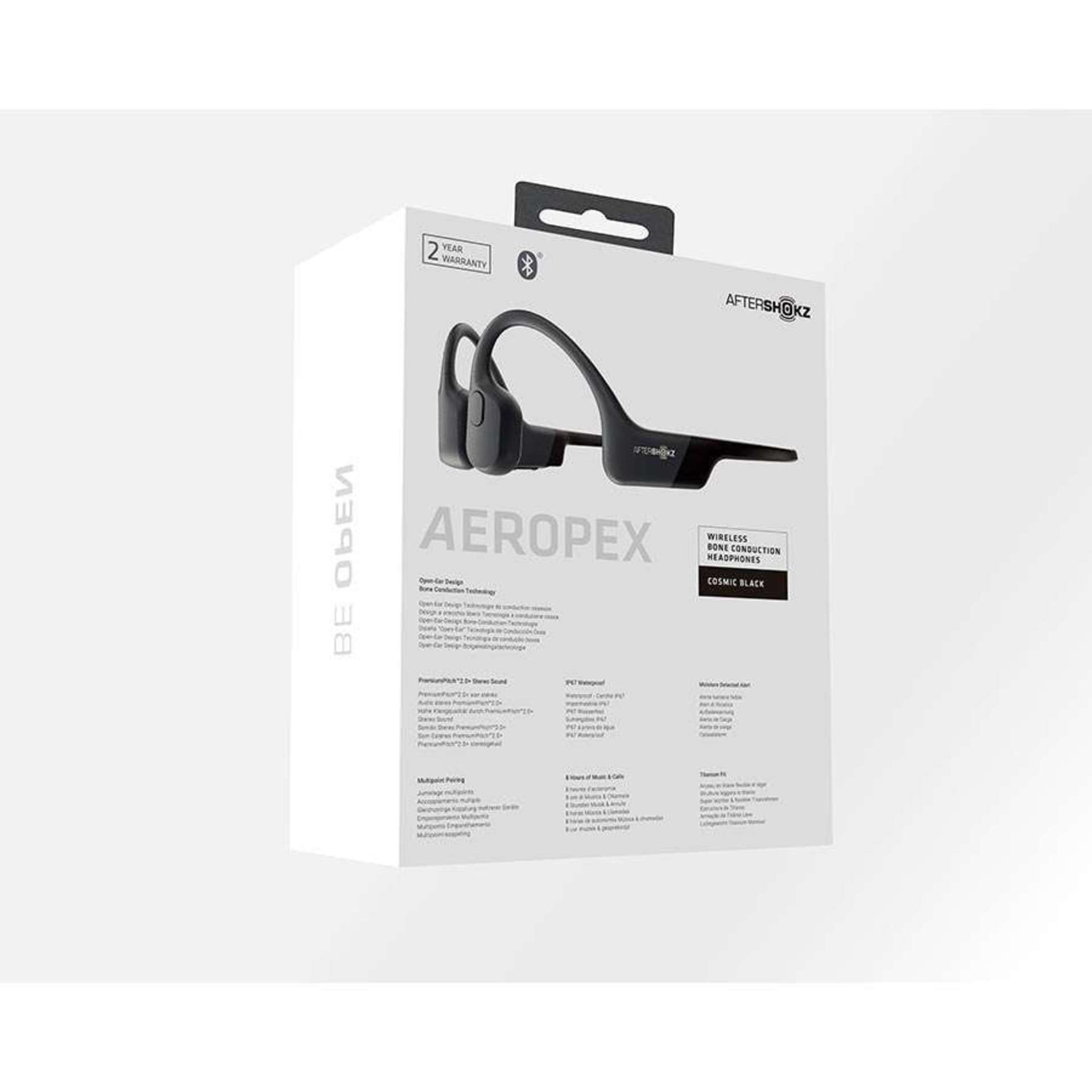 Shokz Aeropex Draadloze open-ear bone conduction koptelefoon Zwart
