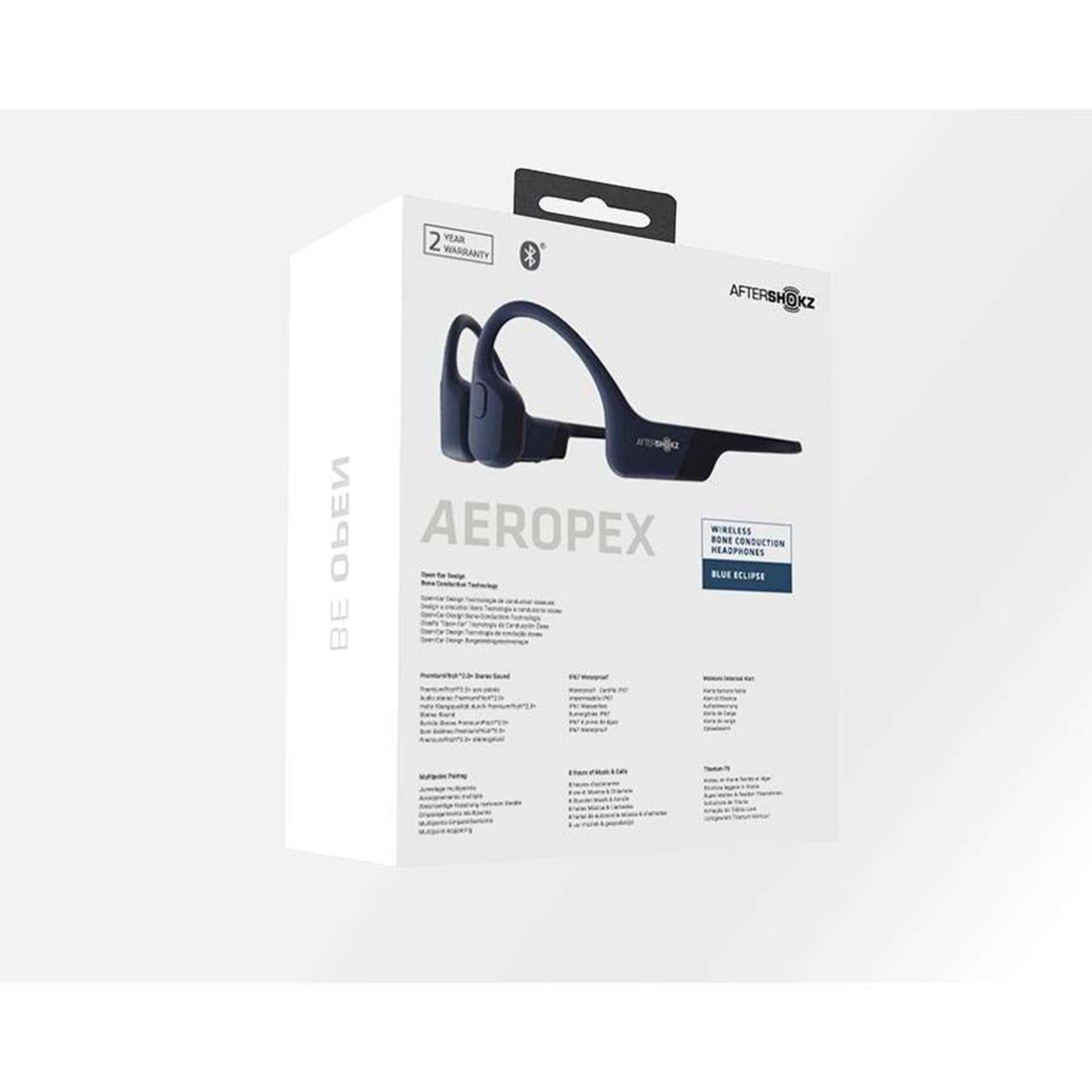 Shokz Aeropex Draadloze open-ear bone conduction koptelefoon Blauw