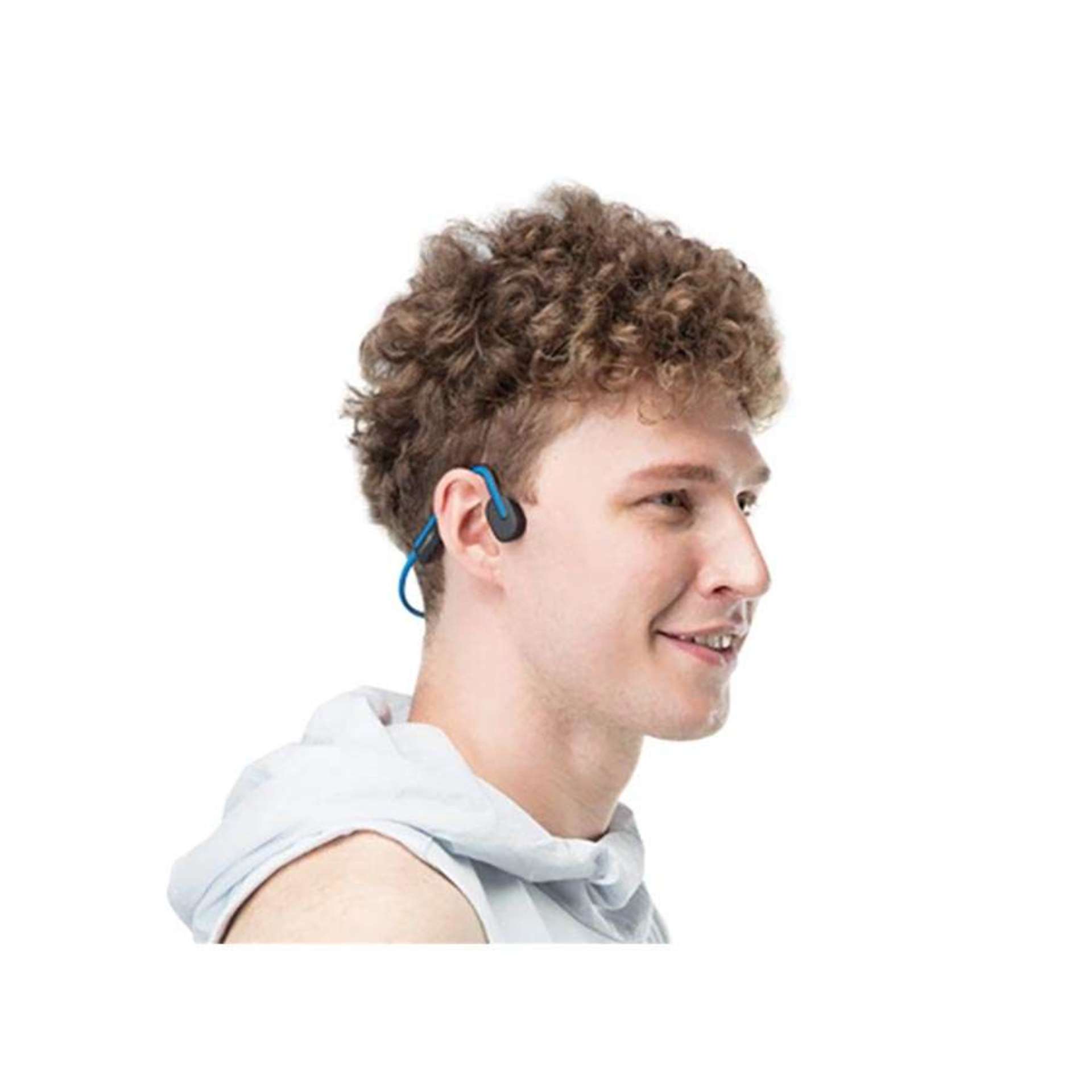 Shokz OpenMove Draadloze open-ear bone conduction koptelefoon  Zwart/Blauw