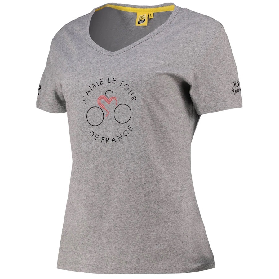 Tour de France Grapique T-Shirt Grijs Dames