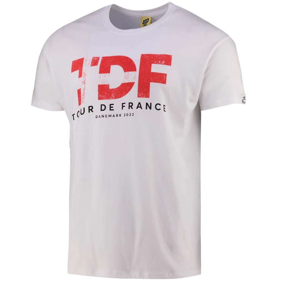 Tour de France Grand Depart Denemarken 2022 T-Shirt Wit Heren