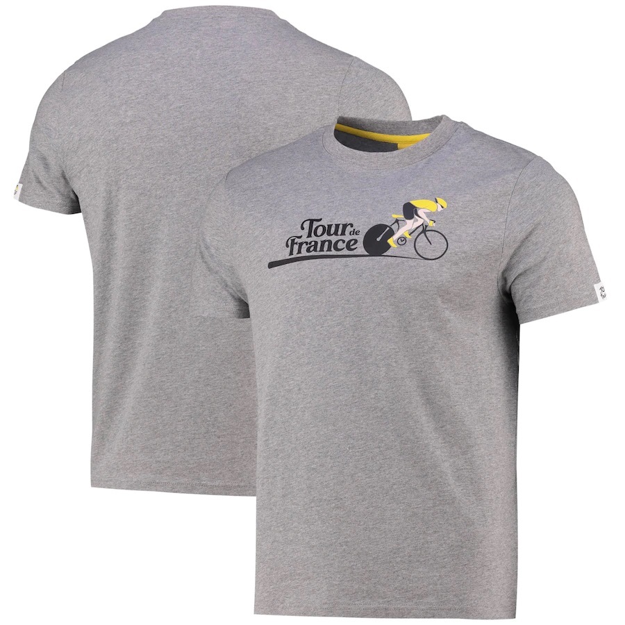 Tour de France Grapique Tour T-Shirt Grijs Heren