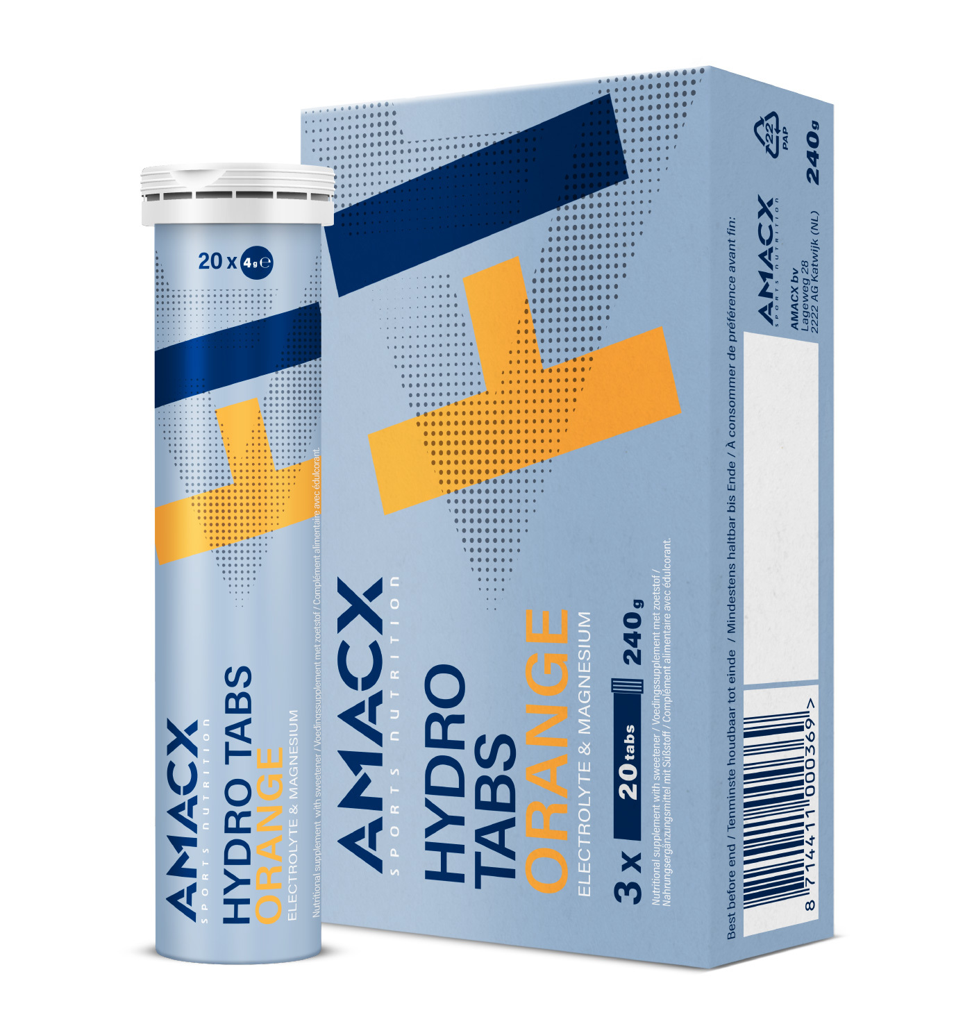 Amacx 3x Hydro Tabs 20x 4 gram Sinaasappel