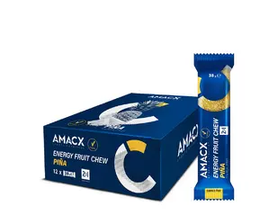 Amacx Energy Fruit Chew Ananas 12 stuks