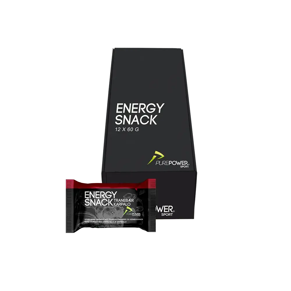 PurePower Energy Snack Cranberry 12 Stuks