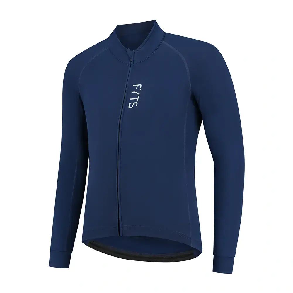 FYTS SNLST Thermo Fietsshirt Lange Mouwen Donkerblauw Heren