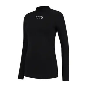 FYTS Thermo Ondershirt Lange Mouwen Zwart Dames