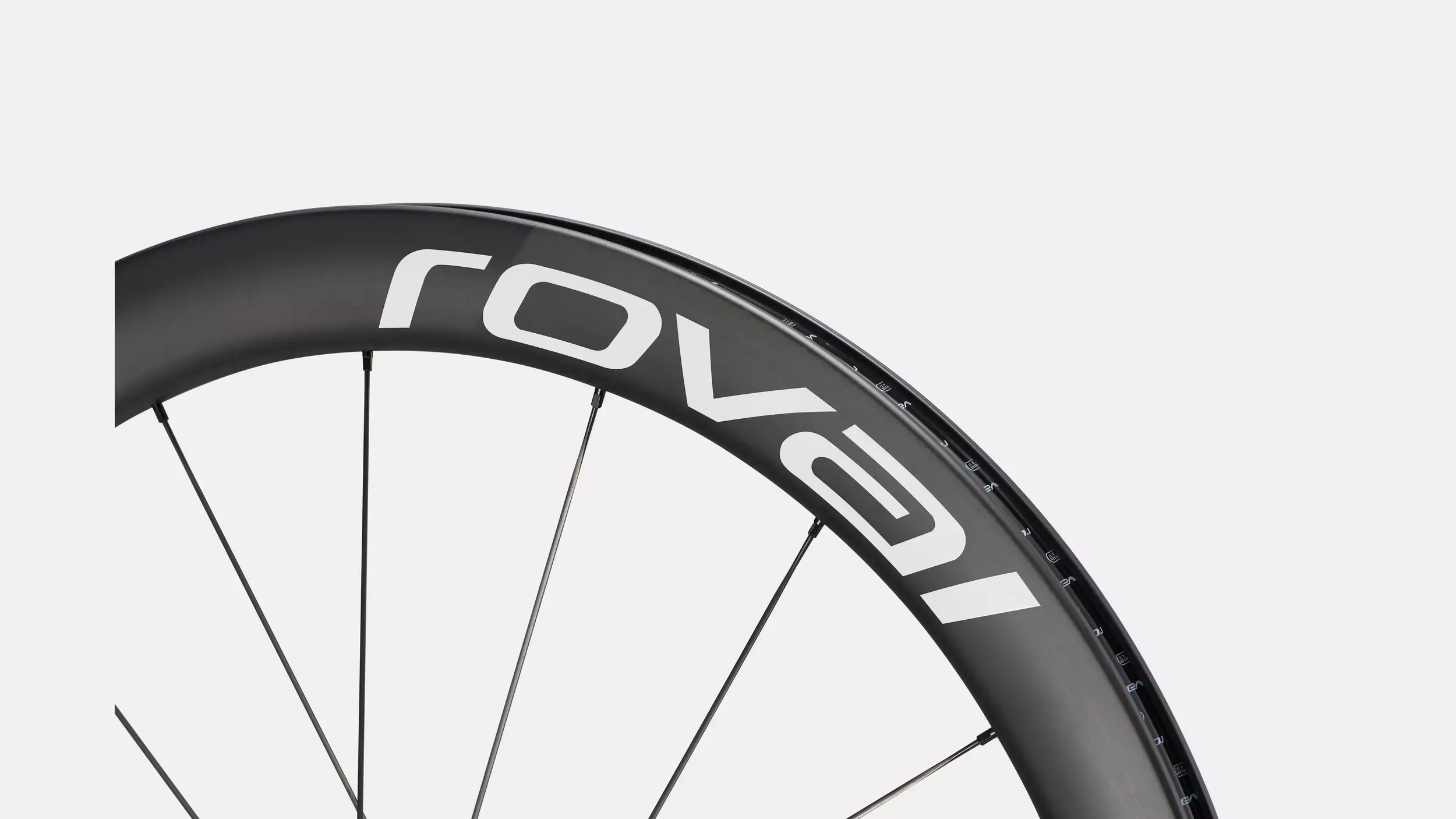 Roval Rapide CLX II Carbon Tubeless Disc Race Voorwiel Carbon/Wit
